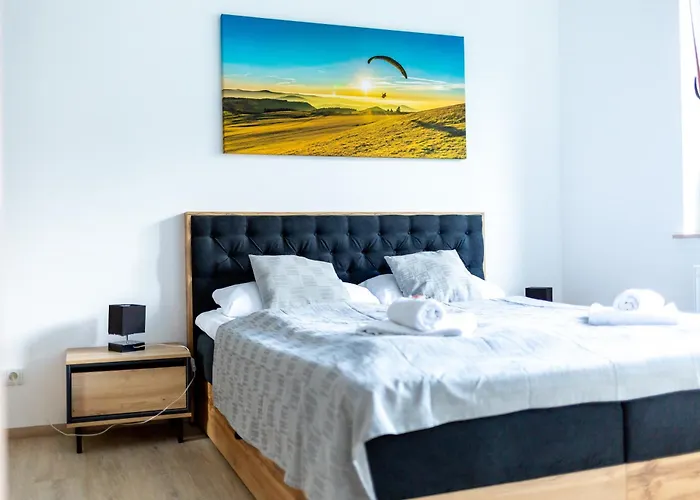 Haus Martina Im Herzen Der Rhoen - 3 Einzelbuchbare Moderne Fuer 2-8 Personen, Terrasse, Balkon, Garten, Und E-bike Keller, Lounge, Freies Wlan, Familienfreundlich * Poppenhausen